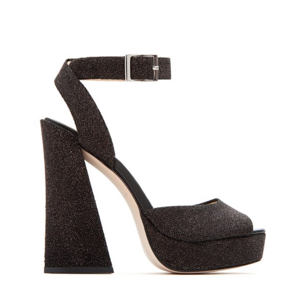 Illusion Sky High Block Chunky Heel Platform - Picture 4 of 7
